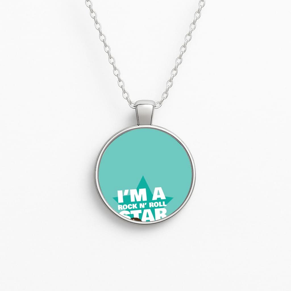 I'm A Rock And Roll Star Circle Necklace