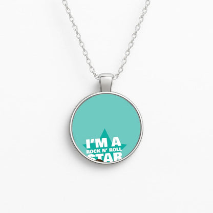 I'm A Rock And Roll Star Circle Necklace