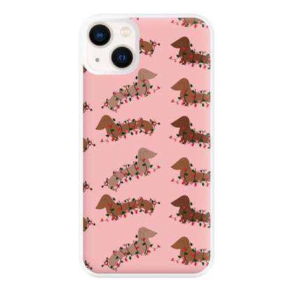 Dachshund Christmas Pattern Phone Case