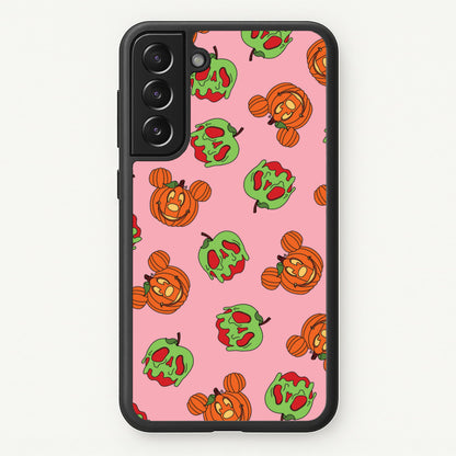 Pumpkin Mouse And Poison Apple Pattern Galaxy S21 Plus Case