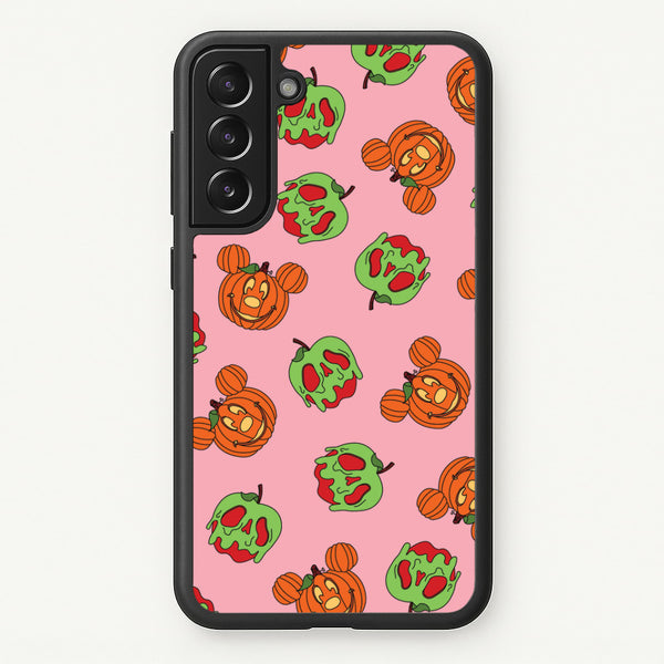 Pumpkin Mouse And Poison Apple Pattern Galaxy S21 Case