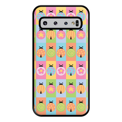 Cartoon Ladybugs Colourful Pattern Galaxy S10 Plus Case
