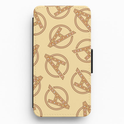 Superhero Team Gingerbread Pattern Flip / Wallet Phone Case