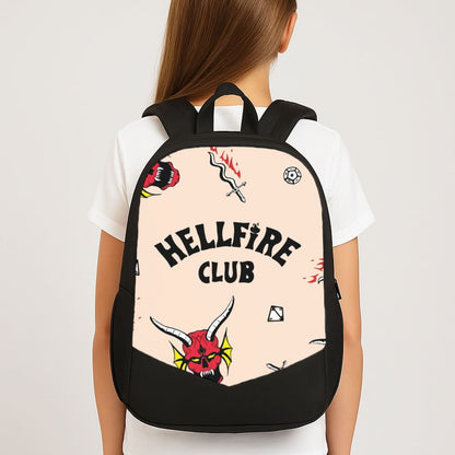 Hellfire Club Icons Collage Peach School Bag