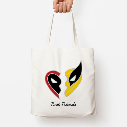 Superhero Best Friends Locket Tote Bag