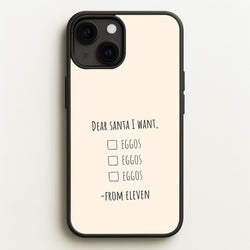 Eleven's Christmas List iPhone 13 Case