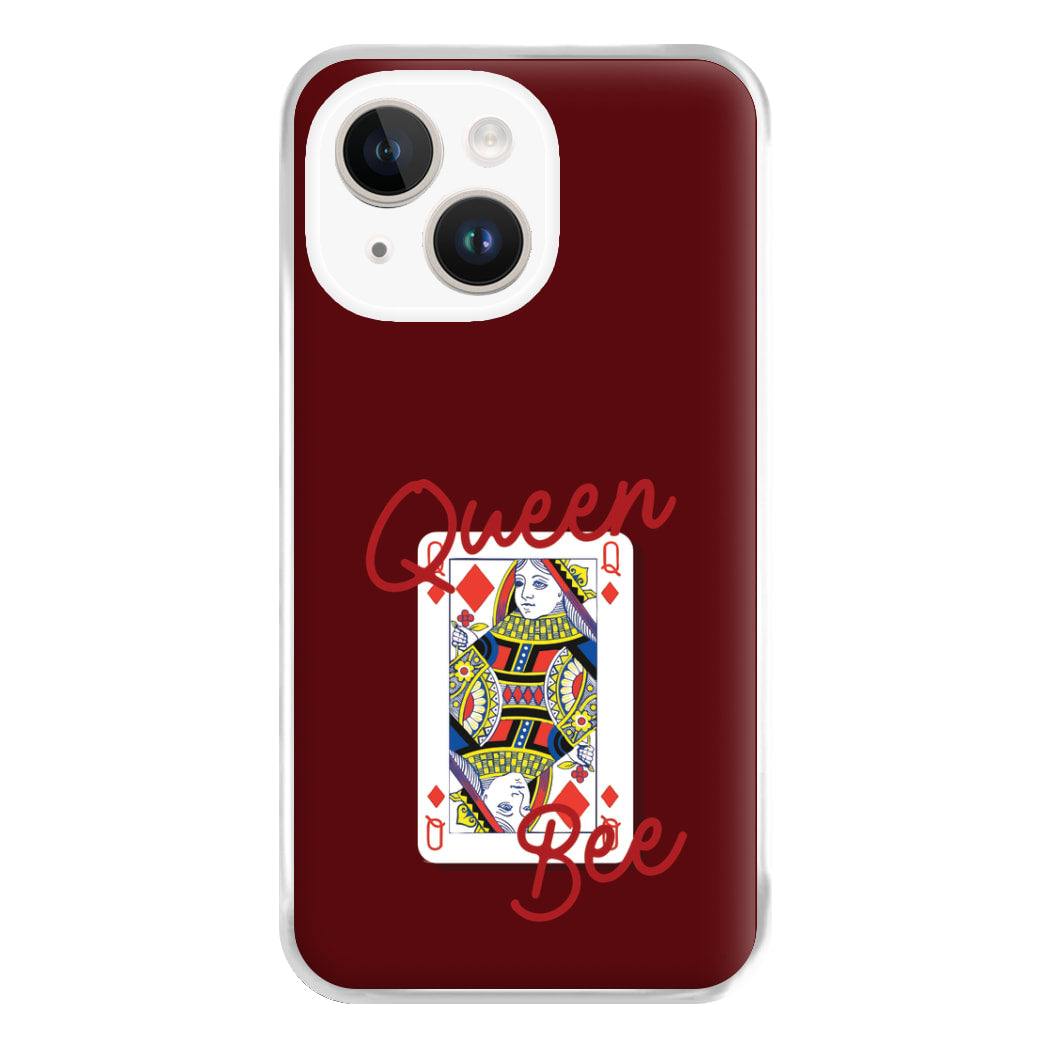 Queen Bee Playing Card iPhone 14 Plus Case