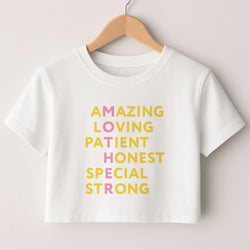Mother Anagram Crop Top