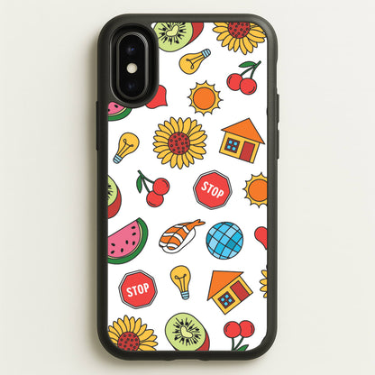 Harry Stickers Pattern iPhone X / XS Case