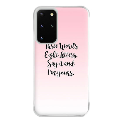 Three Words, Eight Letters - Gossip Phone Case