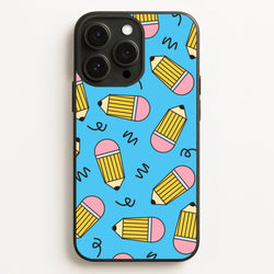 Pencils And Scribbles Pattern iPhone 12 Pro Max Case