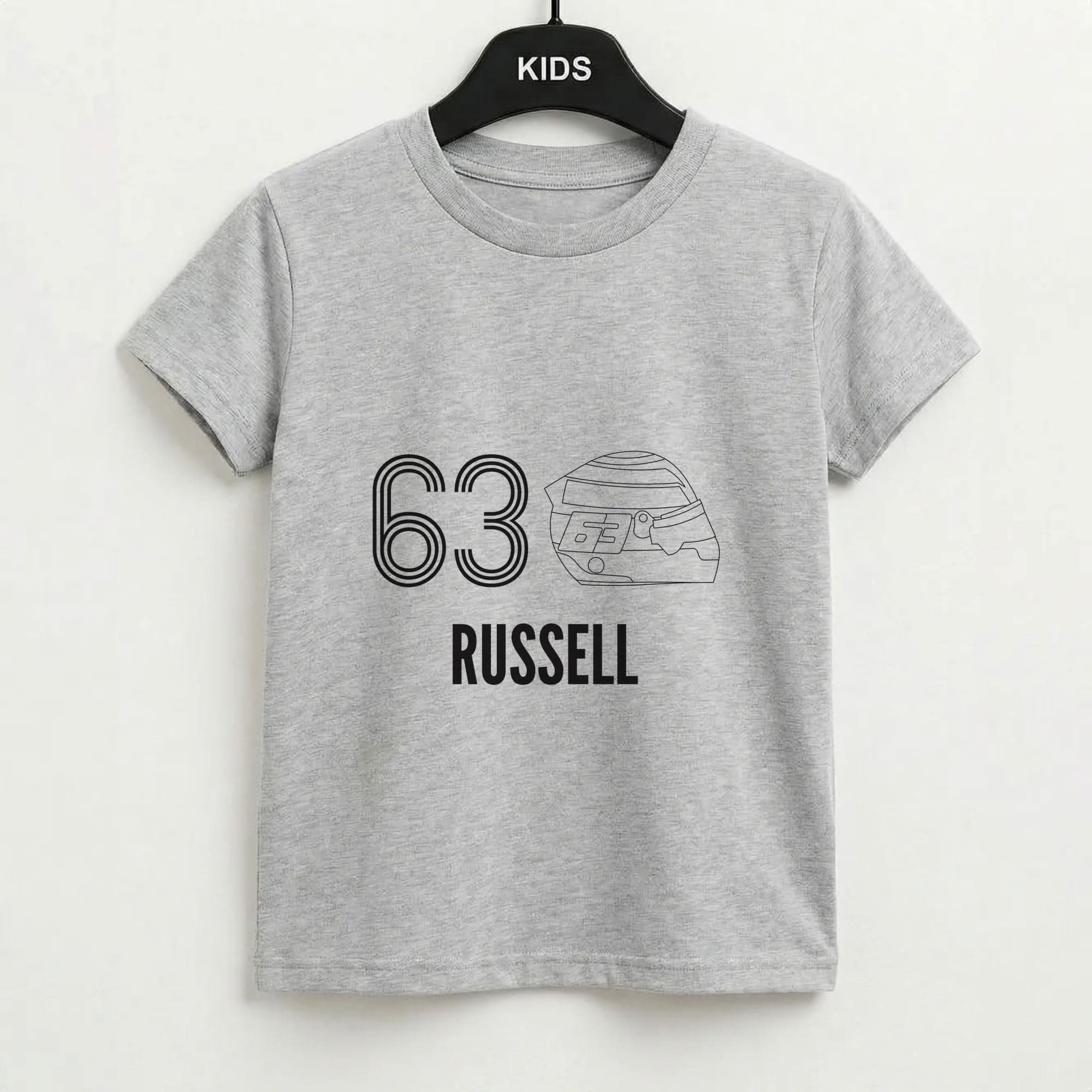 Russell Helmet 2026 Grey Kids T-Shirt