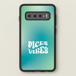 Pices Vibes Gradient Zodiac Galaxy S10 Plus Case