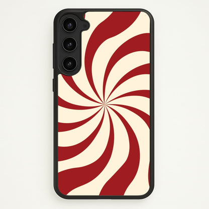 Peppermint Swirl Pattern Galaxy S23 Case