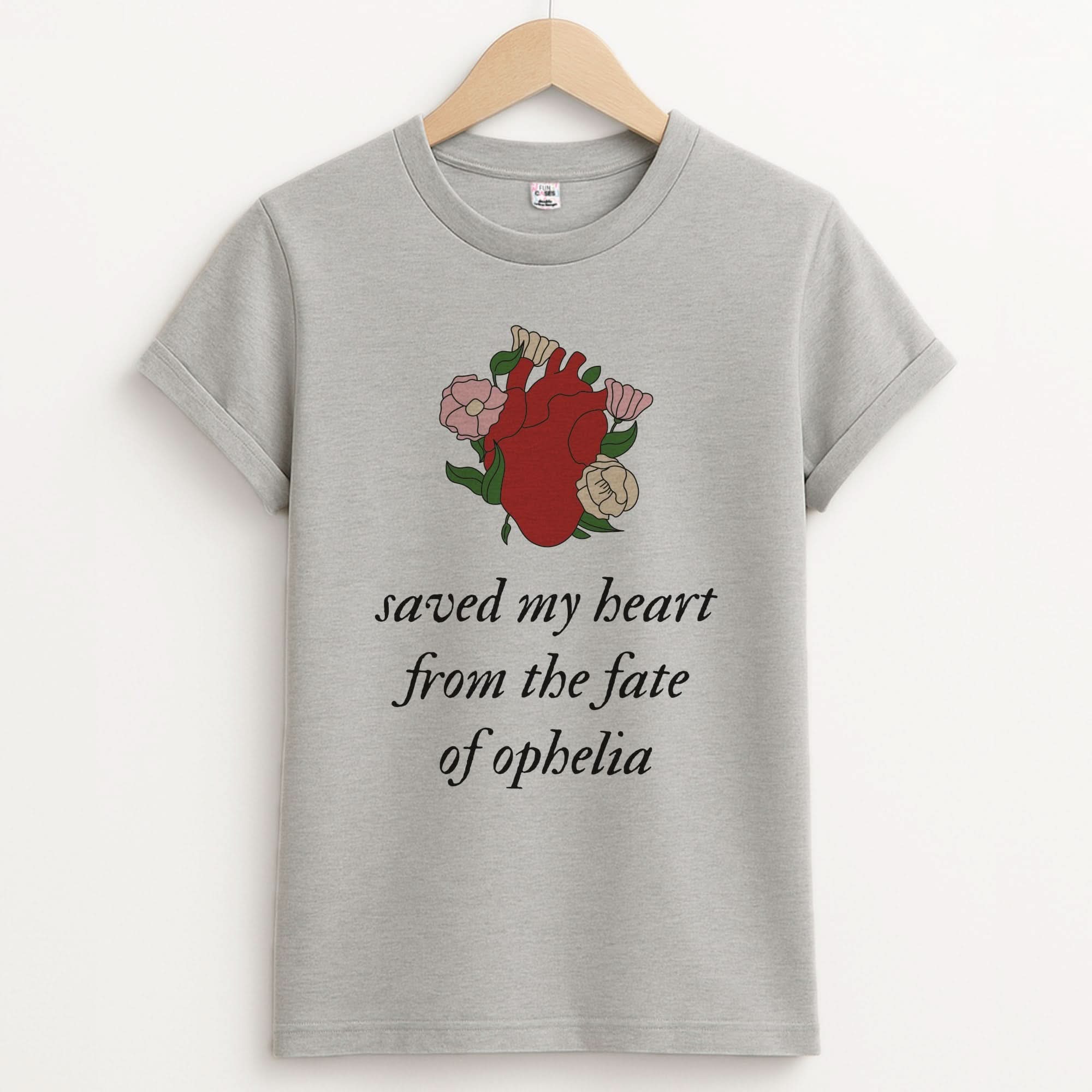 Saved My Heart Unisex Grey T-Shirt