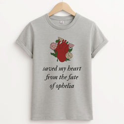 Saved My Heart Unisex Grey T-Shirt