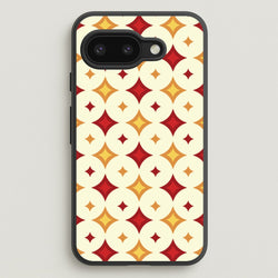 Geometric Christmas Stars Pattern Google Pixel 9a Case