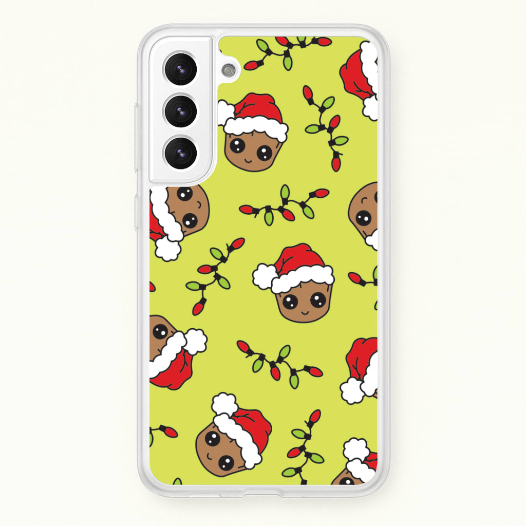 Christmas Tree Hero Pattern Galaxy S21FE Case