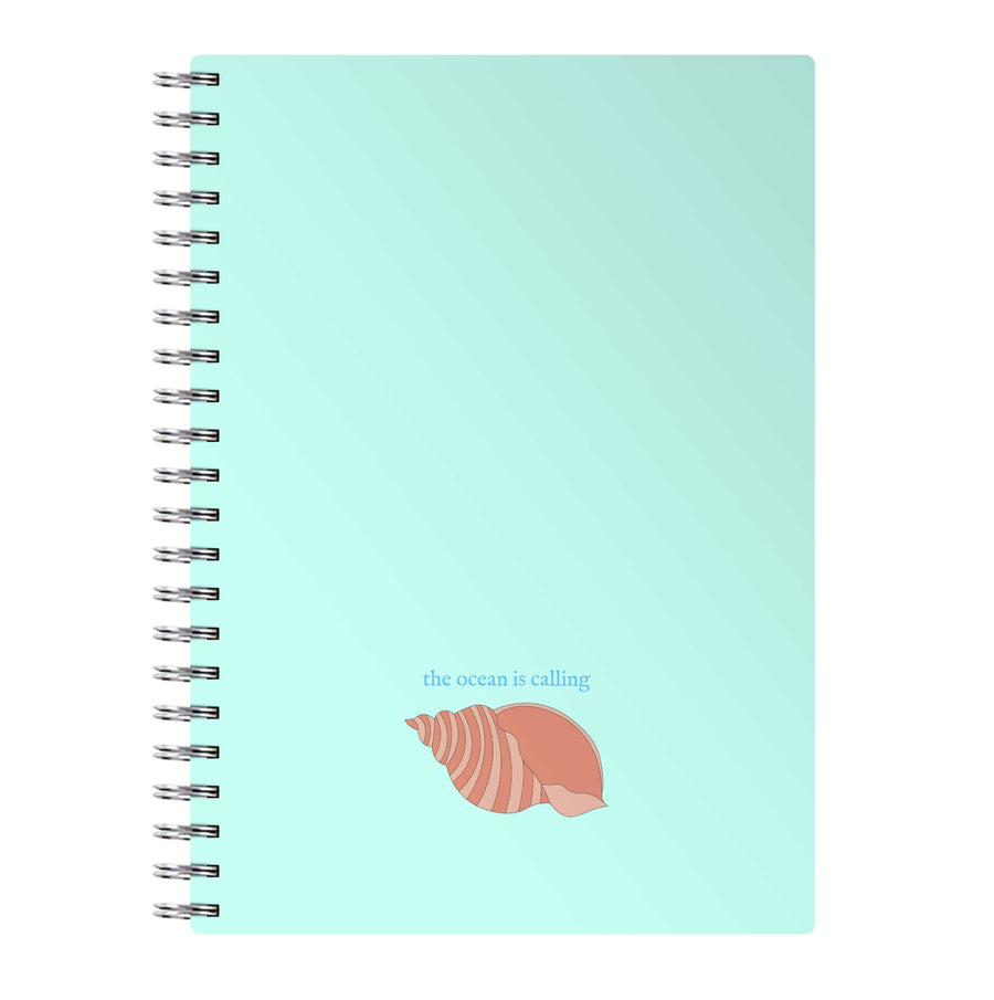 The Ocean Is Calling - Seashells Notebook