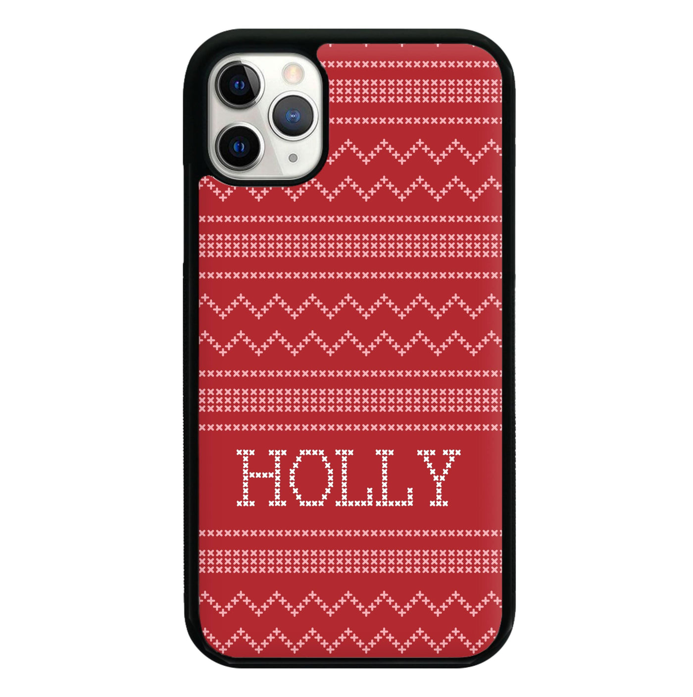 Personalised Christmas Jumper Red Phone Case