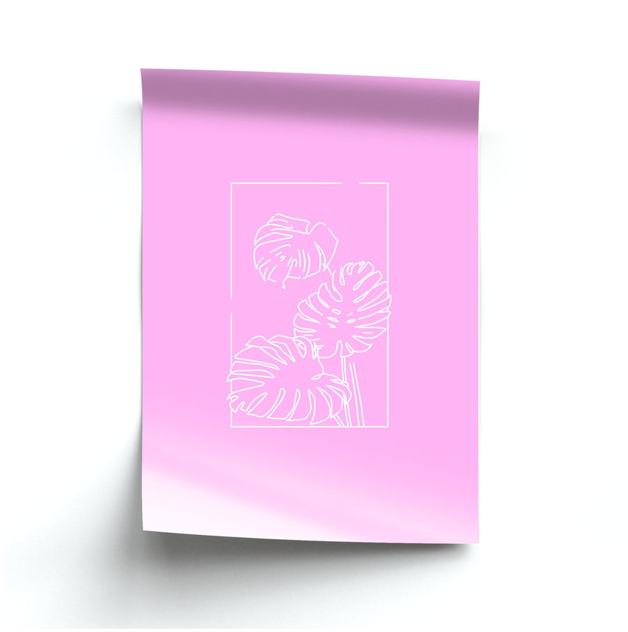 Pink Leaf - Foliage Poster