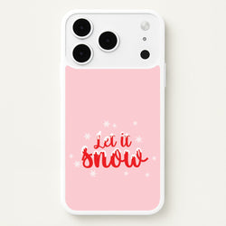 Let It Snow Snowflakes iPhone 17 Pro Case