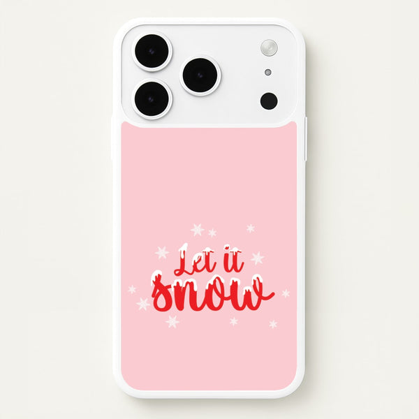 Let It Snow Snowflakes iPhone 17 Pro Case