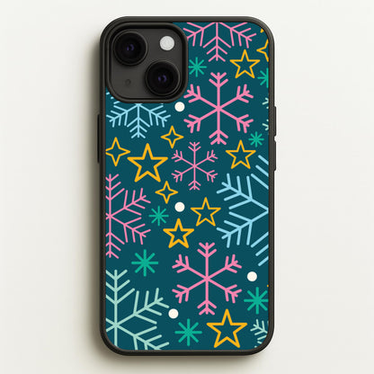 Colourful Christmas Symbols Pattern iPhone 13 Mini Case