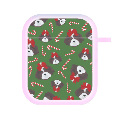 Dog Christmas Pattern AirPods Case