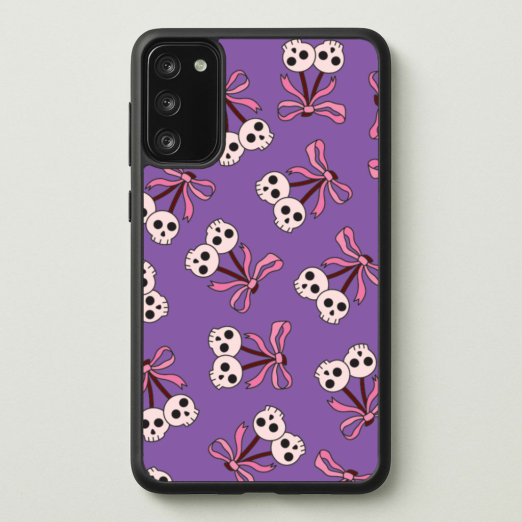Cherry Skulls Pattern Galaxy S20 Case