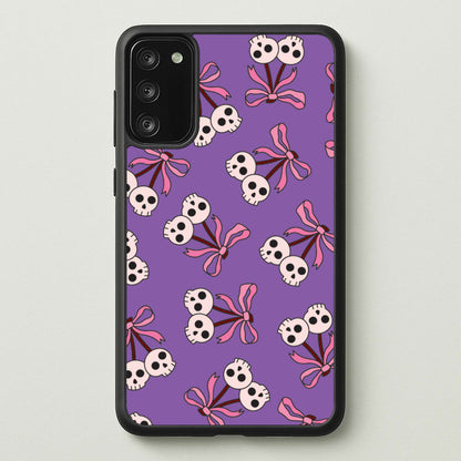 Cherry Skulls Pattern Galaxy S20 Case
