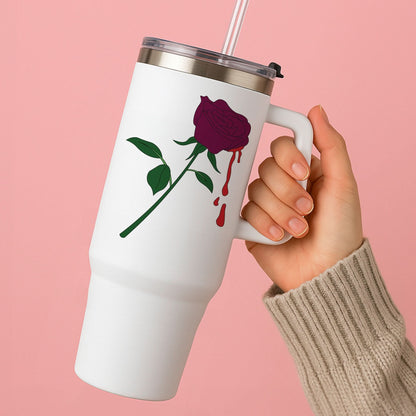 Dark Pink Rose Tumbler