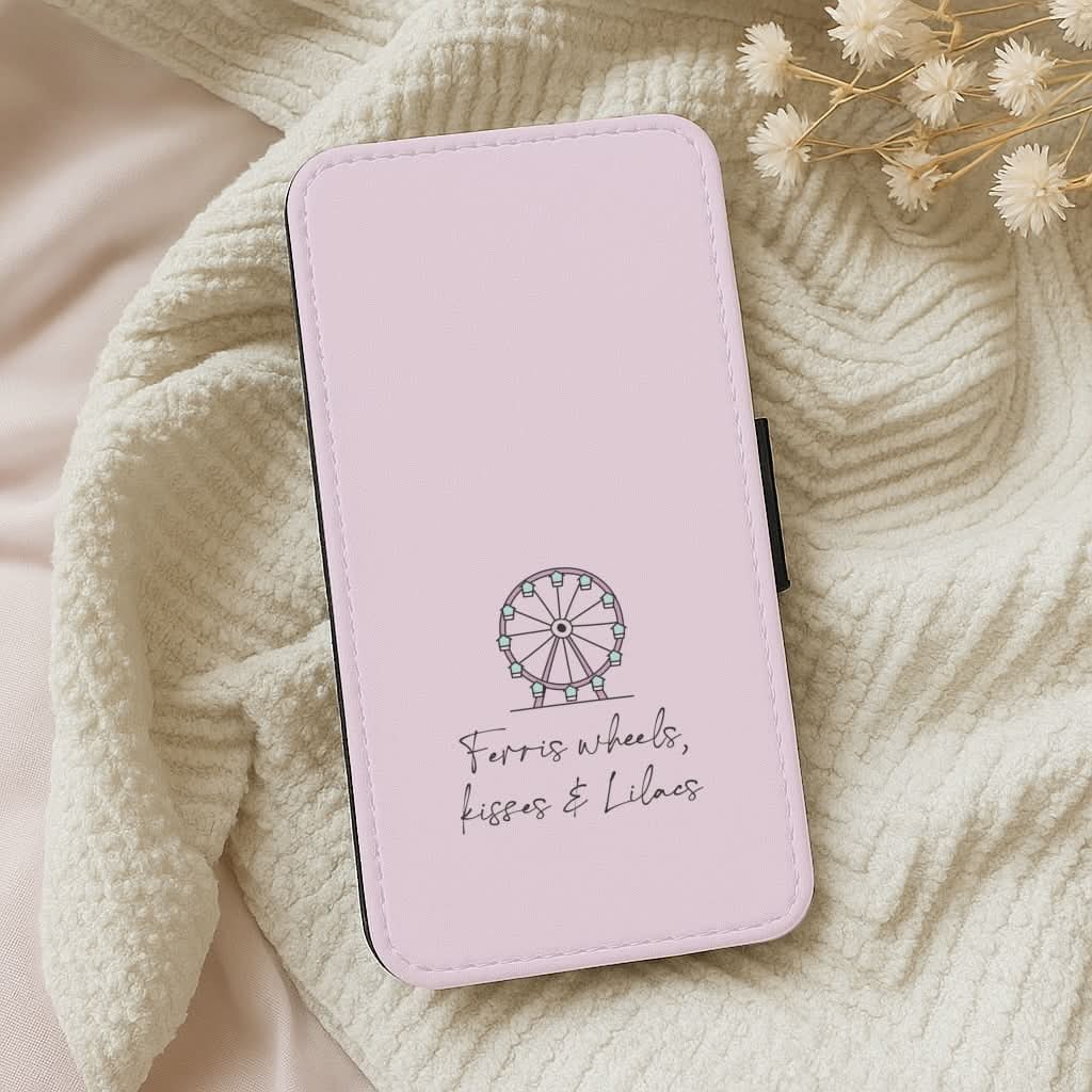 Ferris Wheels, Kisses & Lilacs Leather Phone Case
