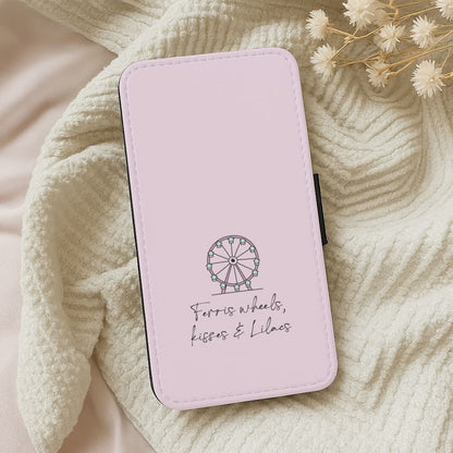 Ferris Wheels, Kisses & Lilacs Leather Phone Case