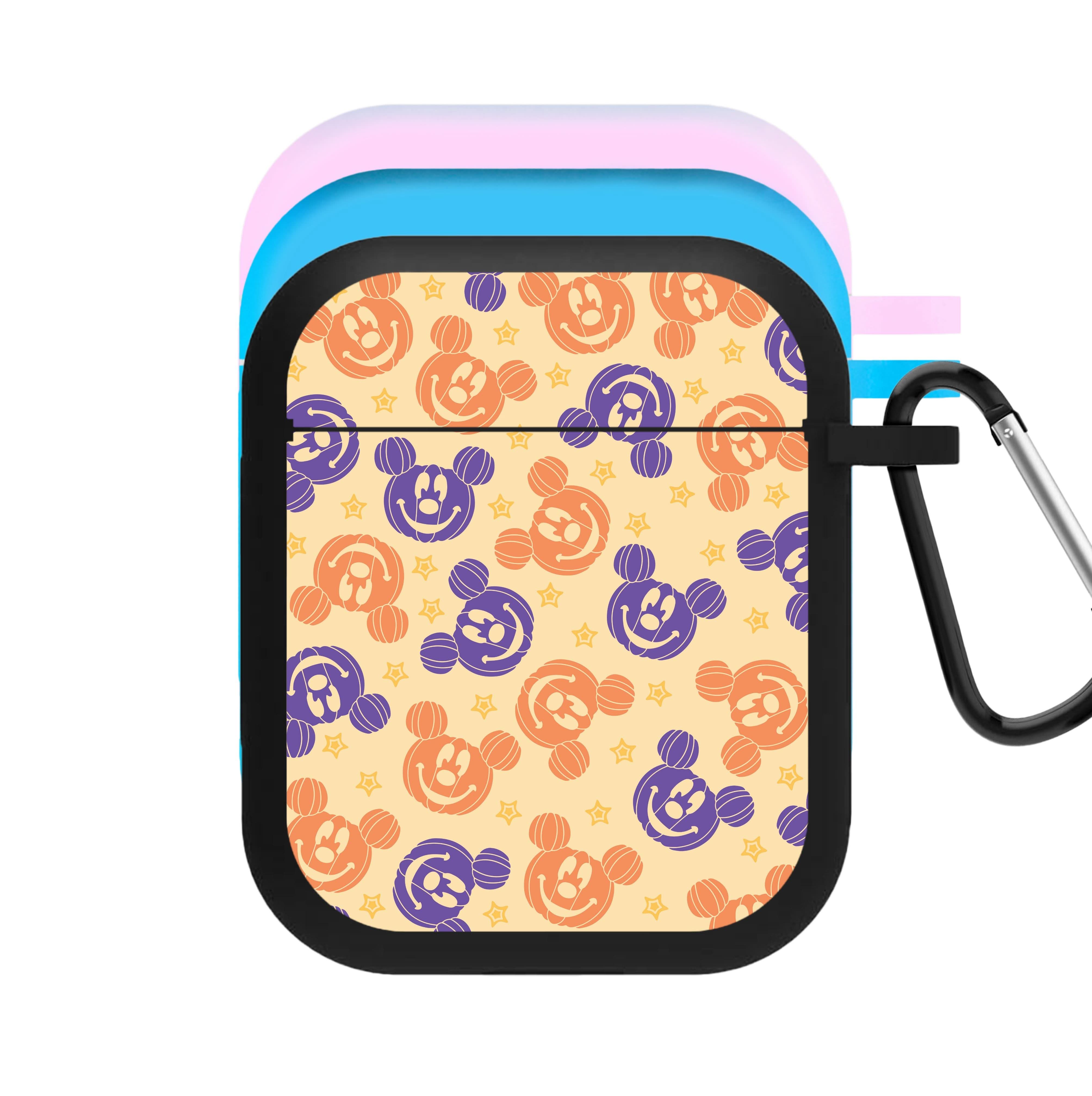 Pumkin Mouse And Stars Pattern AirPods Case