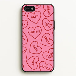 Quote Love Hearts Pattern iPhone 5 / 5s / SE 2016 Case