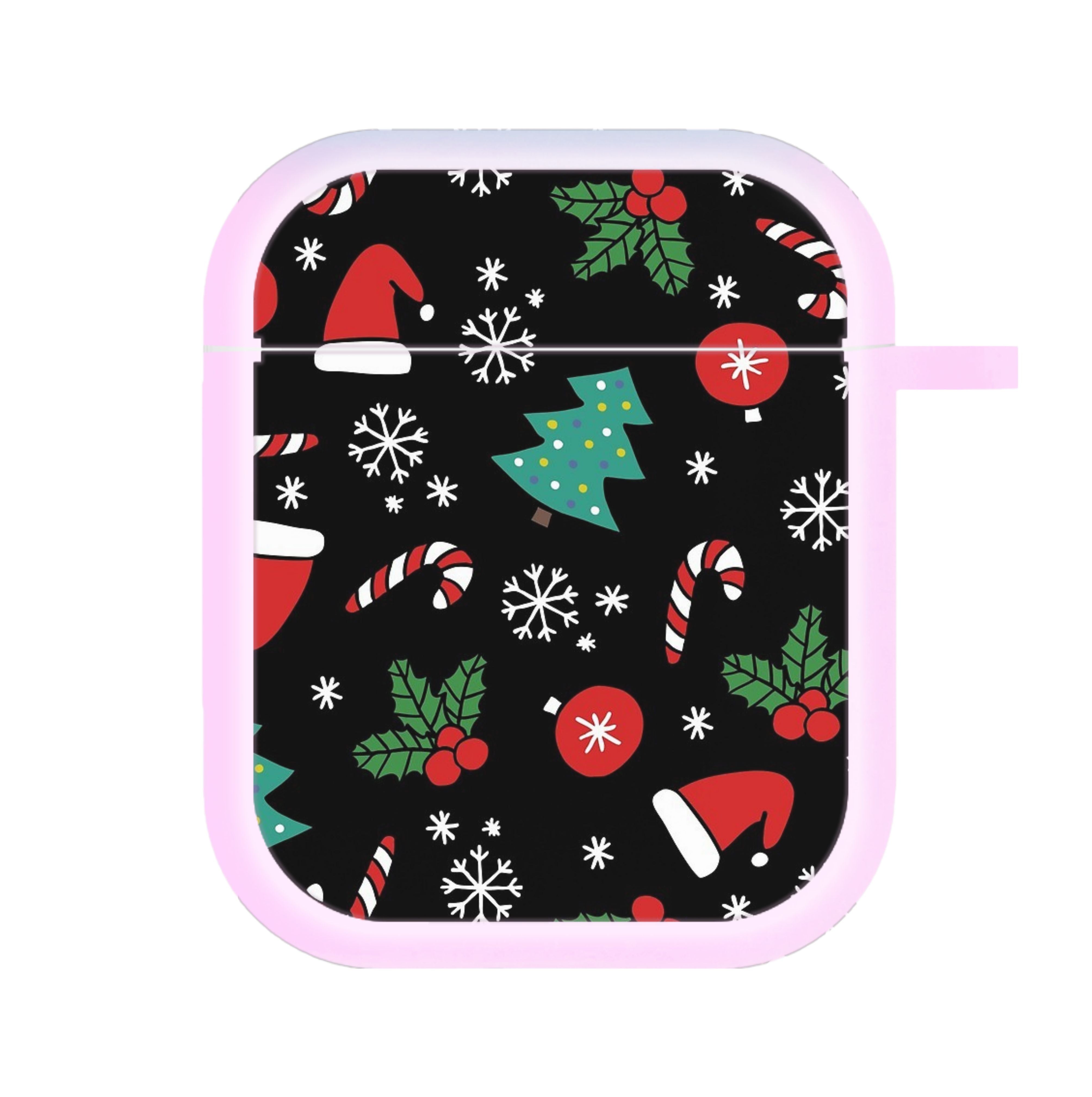 Christmas Objects Pattern AirPods Case