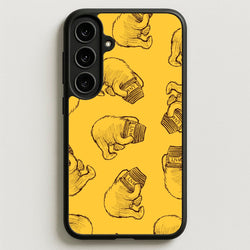 Winnie Honey Pot Pattern Galaxy S25FE Case