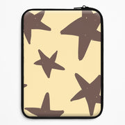 Vanilla & Chocolate Stars Laptop Sleeve 1