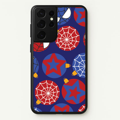 Spider Hero Baubles Pattern Galaxy S21 Ultra Case