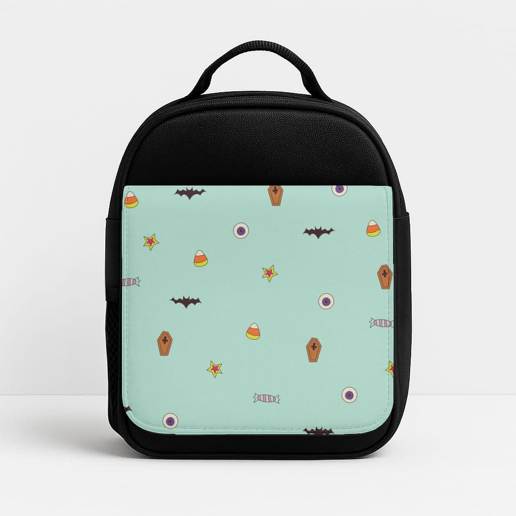 Minature Halloween Cartoons Pattern Lunchbox