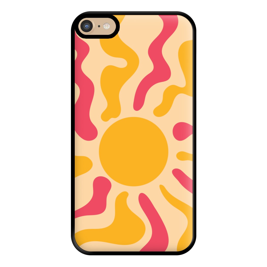 Yellow And Pink Abstract Sun iPhone 6 Plus / 7 Plus / 8 Plus Case