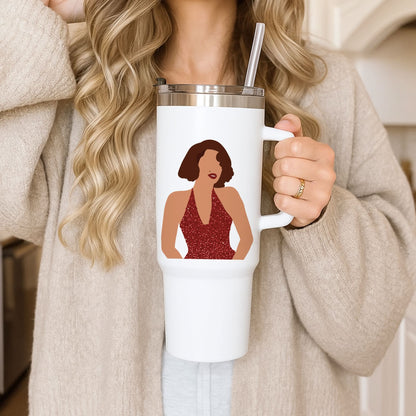 Red Sparkly Dress Tumbler
