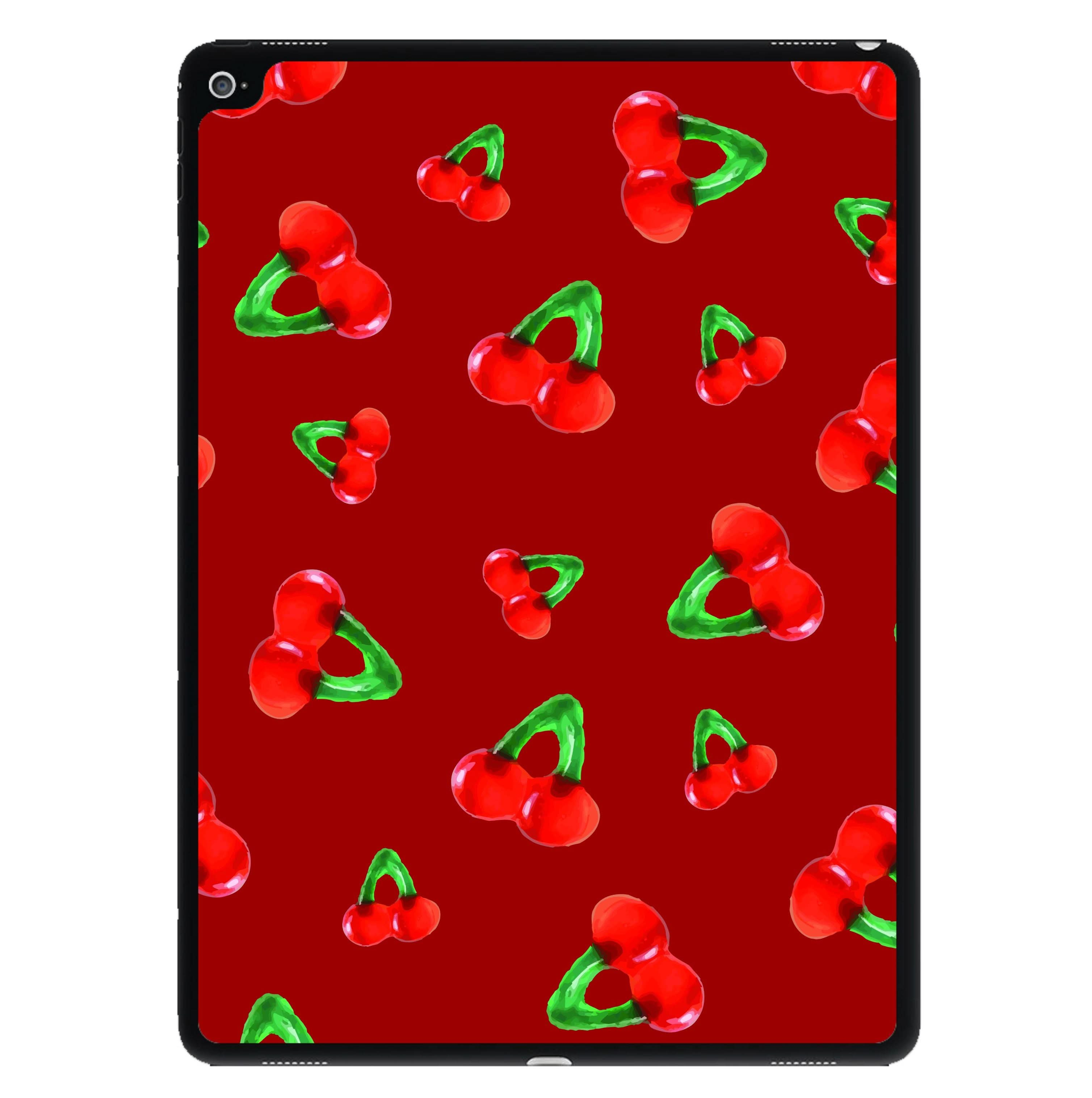 Gummy Cherries Pattern iPad Case