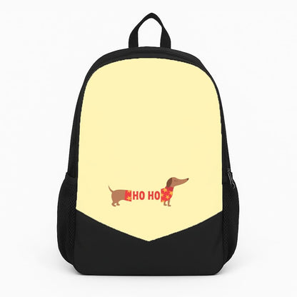 Christmas Jumper Ho Ho Dachshund Backpack