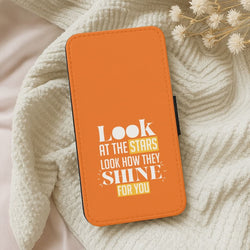 Look At The Stars Leather Phone Case