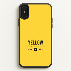 Yellow Music Player iPhone XS Max Case