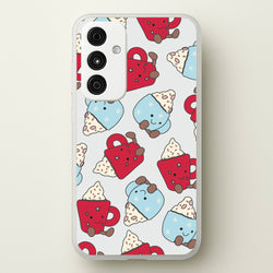 Christmas Drinks Plushies Pattern Galaxy A15 Case