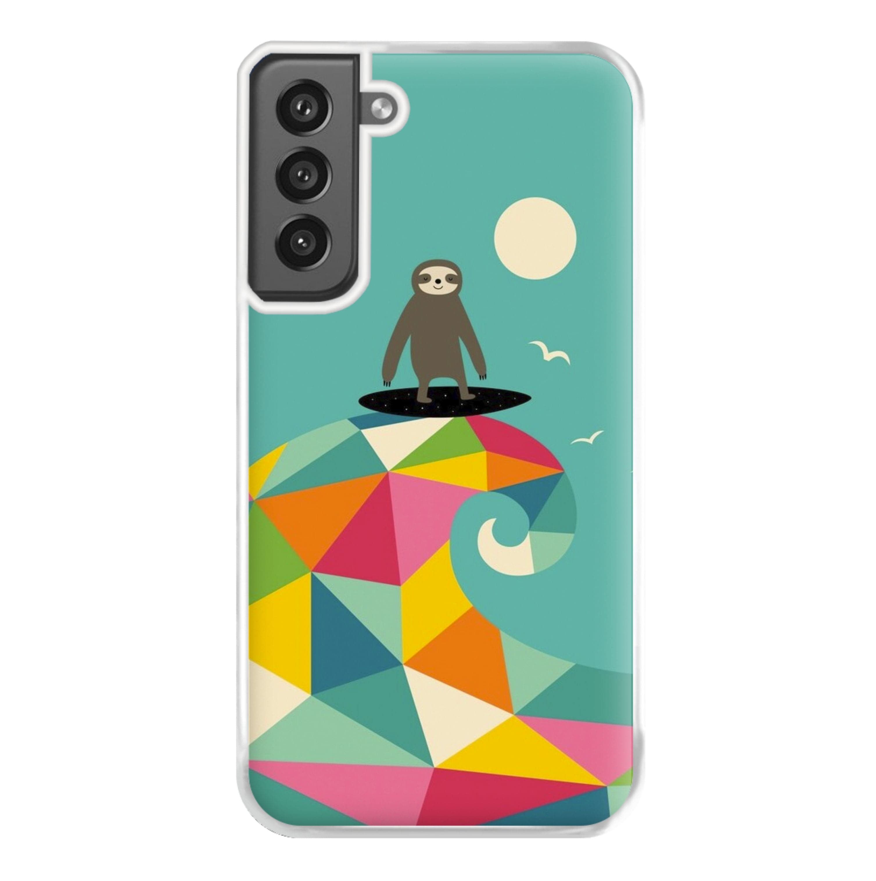 Surfing Sloth Phone Case