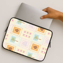Tropical Stamps MacBook Cover
